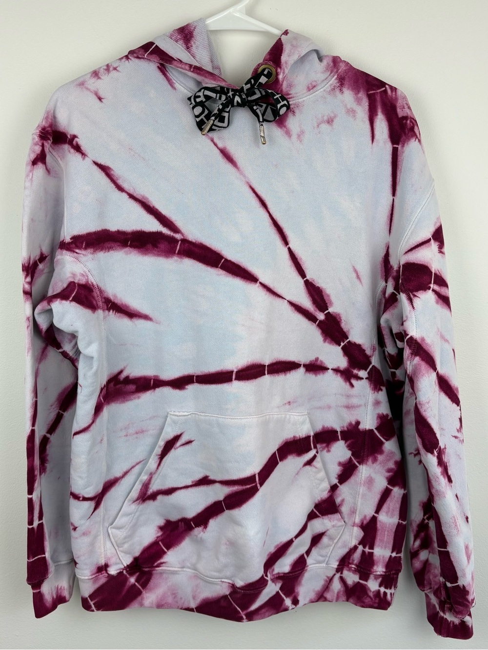 Proenza Schouler White Label (PSWL) Blue & Pink Tie-Dye Hoodie XS 100% Cotton
